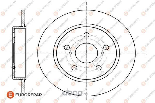 Brake Disc OEM (EUROREPAR) 1622809580