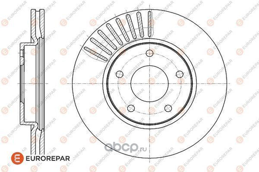 Brake Disc OEM (EUROREPAR) 1622814580