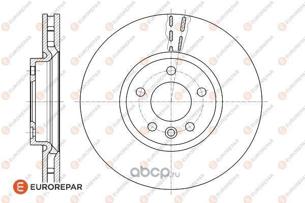 Brake Disc OEM (EUROREPAR) 1618886880