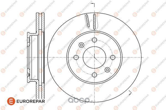 Brake Disc OEM (EUROREPAR) 1622812080