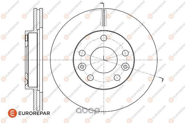 Brake Disc OEM (EUROREPAR) 1622814780