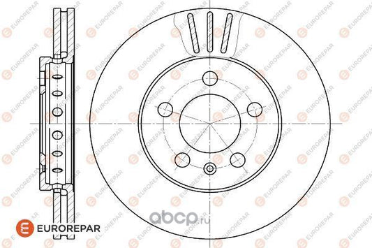 Brake Disc OEM (EUROREPAR) 1618882780