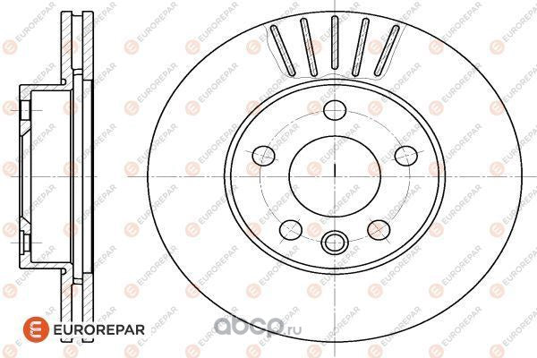 Brake Disc OEM (EUROREPAR) 1618874080