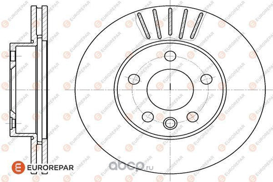 Brake Disc OEM (EUROREPAR) 1618874080