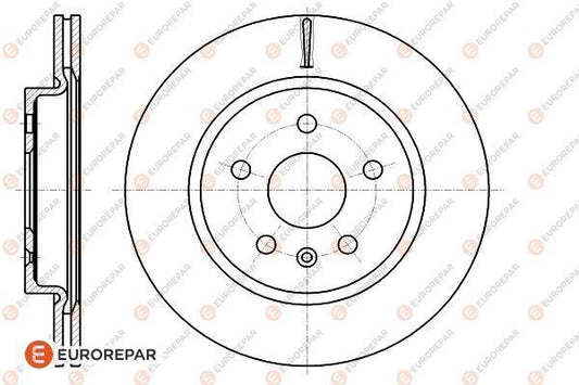 Brake Disc OEM (EUROREPAR) 1622813680