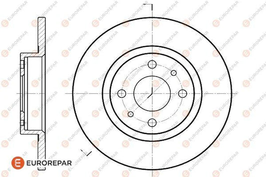 Brake Disc OEM (EUROREPAR) 1618867380