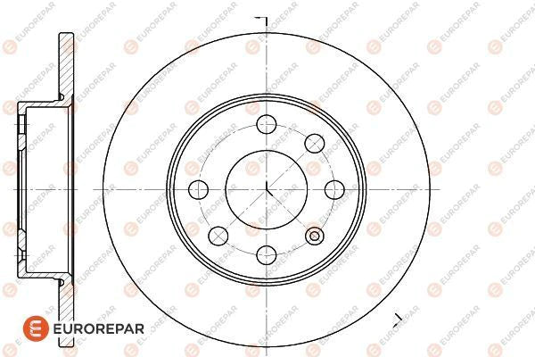 Brake Disc OEM (EUROREPAR) 1618876680