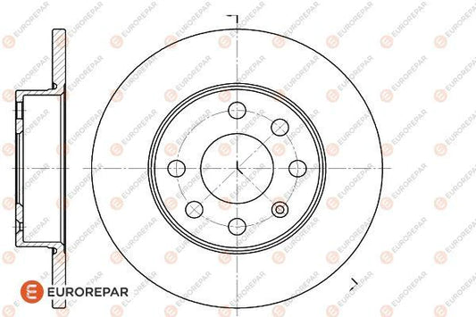 Brake Disc OEM (EUROREPAR) 1618876680