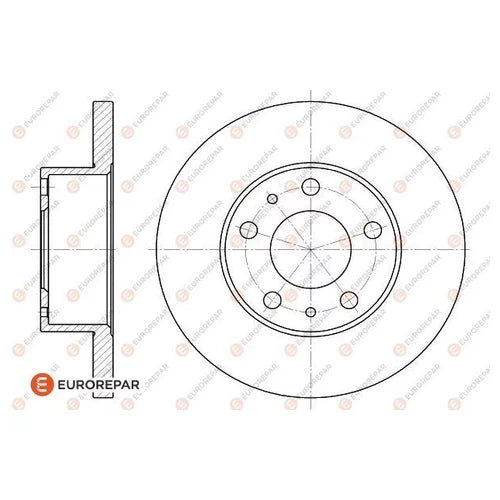 Brake Disc OEM (EUROREPAR) 1618863680