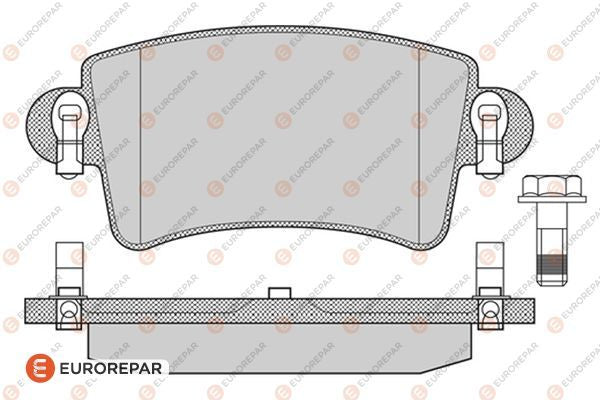 Brake Pad Kit OEM (EUROREPAR) 1617258980