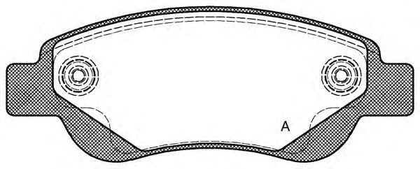 Brake Pad Kit OEM (PSA Group) 1613819980