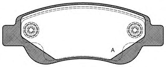 Brake Pad Kit OEM (PSA Group) 1613819980