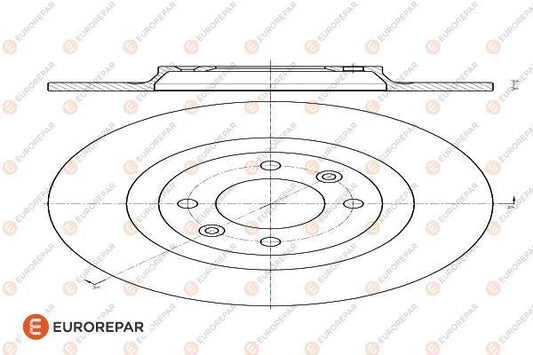 Brake Disc OEM (EUROREPAR) 1618864880