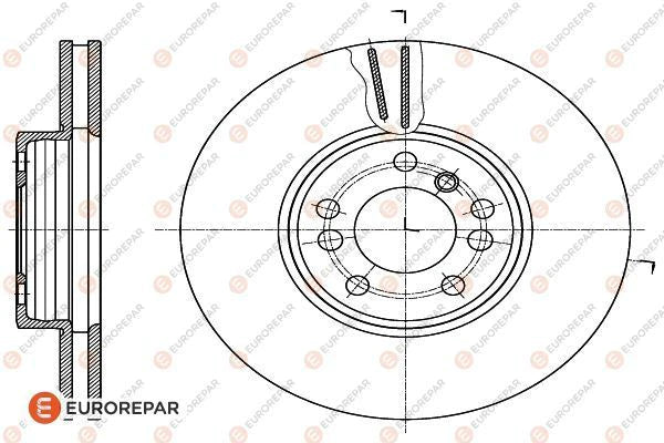 Brake Disc OEM (EUROREPAR) 1622814880