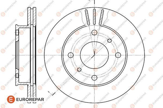 Brake Disc OEM (EUROREPAR) 1618875980