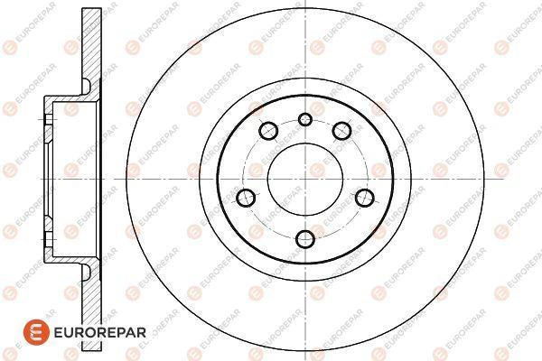 Brake Disc OEM (EUROREPAR) 1618876380