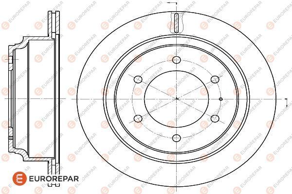 Brake Disc OEM (EUROREPAR) 1622815480