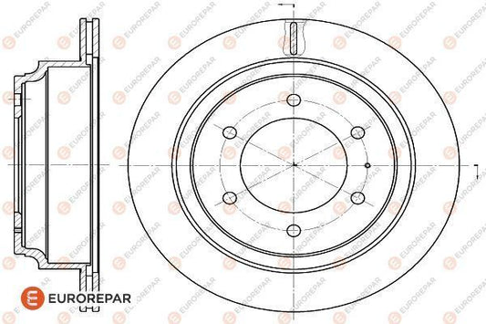 Brake Disc OEM (EUROREPAR) 1622815480