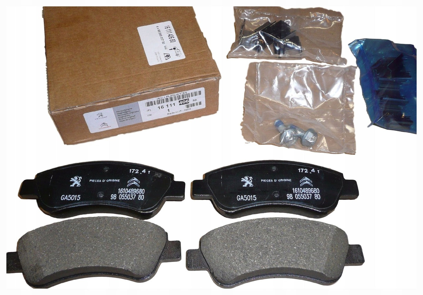 Brake Pad Kit OEM (PSA Group) 1611140680