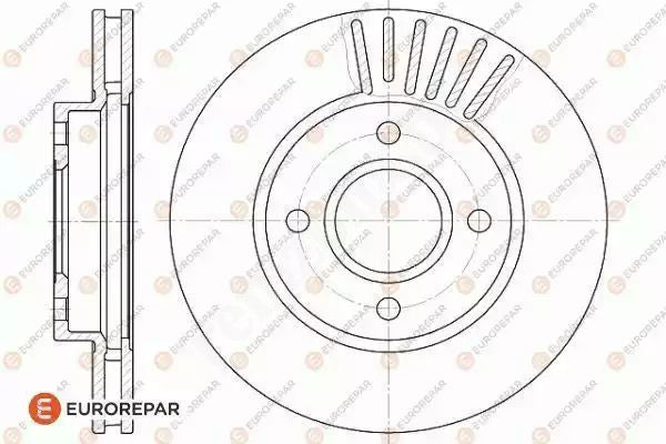 Brake Disc OEM (EUROREPAR) 1618867780