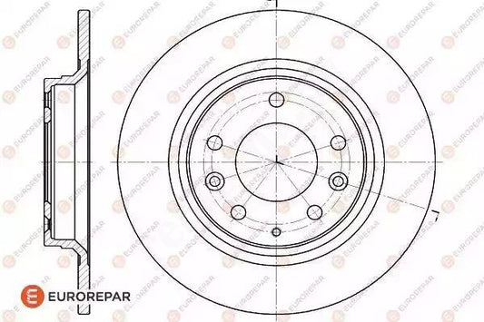 Brake Disc OEM (EUROREPAR) 1618889180