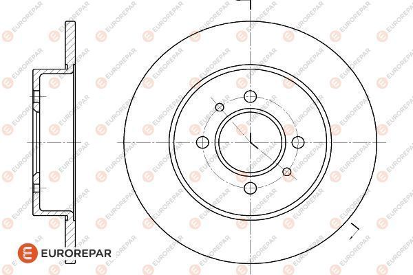 Brake Disc OEM (EUROREPAR) 1618880680