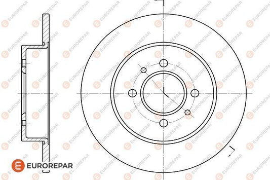 Brake Disc OEM (EUROREPAR) 1618880680