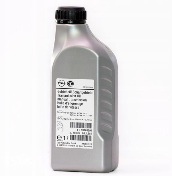 Genuine PSA Group/Vauxhall Gearbox Manual Transmission Oil 1L (3165694)