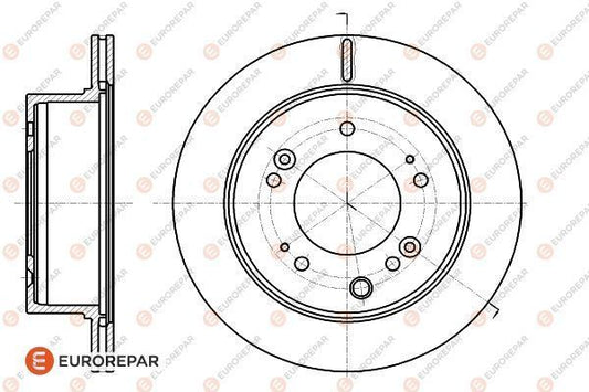 Brake Disc OEM (EUROREPAR) 1622813580