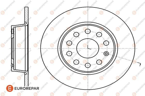 Brake Disc OEM (EUROREPAR) 1618886780