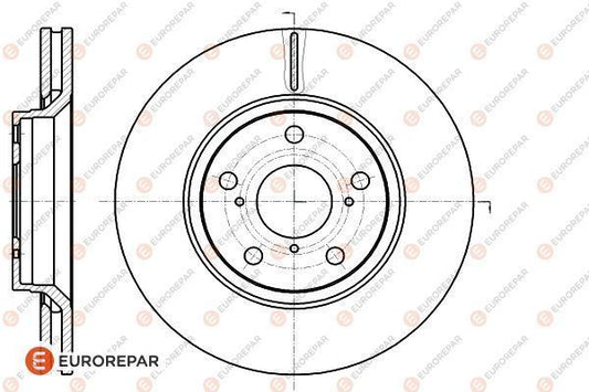 Brake Disc OEM (EUROREPAR) 1622812580