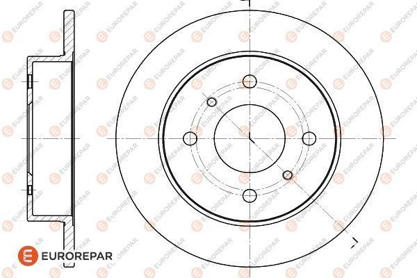 Brake Disc OEM (EUROREPAR) 1618875480