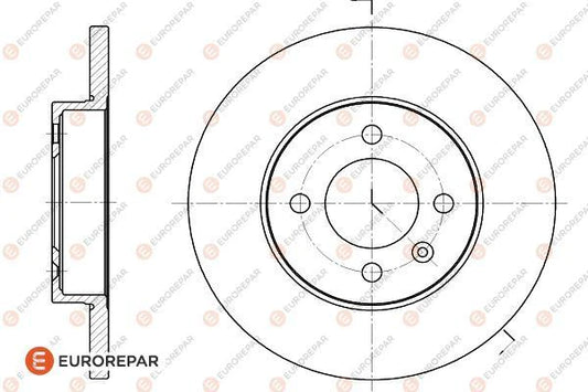 Brake Disc OEM (EUROREPAR) 1618867880