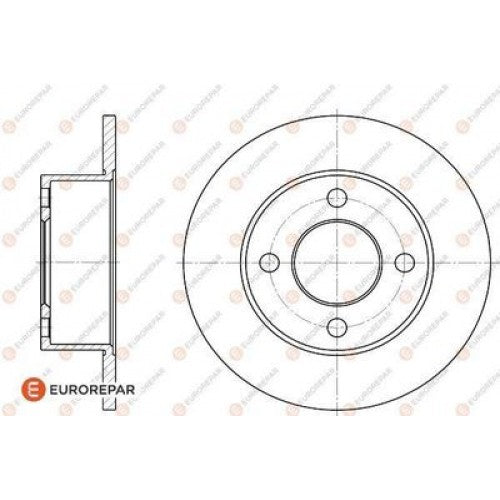 Brake Disc OEM (EUROREPAR) 1618874580