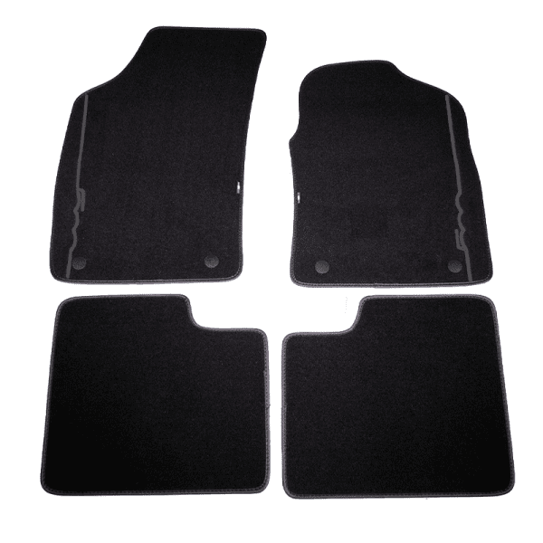 Genuine Fiat 500 2012 Onwards Dual Fixings Set Of Front / Rear Carpet Floor Car Mats