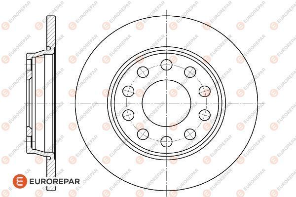 Brake Disc OEM (EUROREPAR) 1618866080