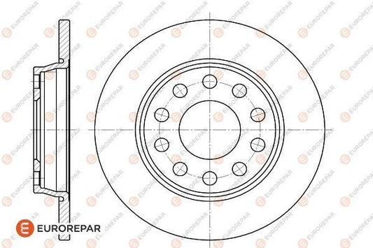 Brake Disc OEM (EUROREPAR) 1618866080