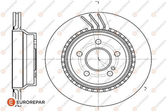 Brake Disc OEM (EUROREPAR) 1622810080