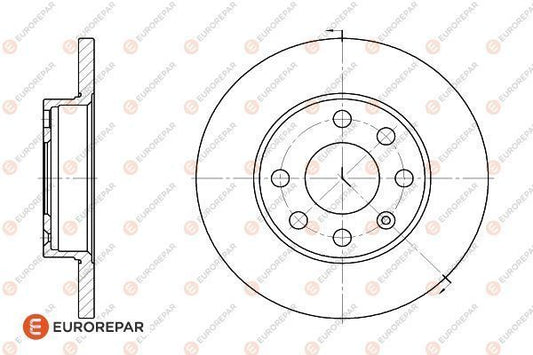 Brake Disc OEM (EUROREPAR) 1618866980