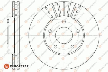 Brake Disc OEM (EUROREPAR) 1618872380