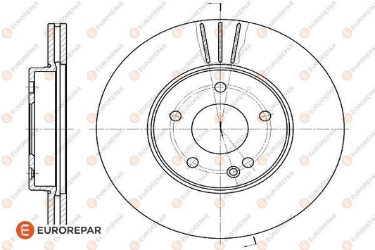 Brake Disc OEM (EUROREPAR) 1618875180