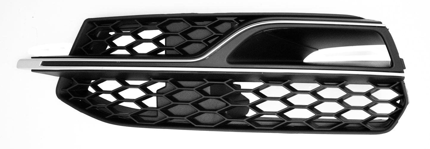 AUDI A3 2013- HATCHBACK Front Bumper Grille With Silver Moulding (S3 Models Only) Left Hand