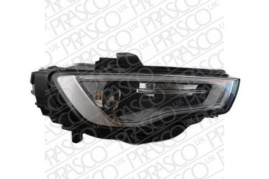 AUDI A3 2012- SPORTBACK Headlight Bi-Xenon With LED DRL Chrome Right Hand