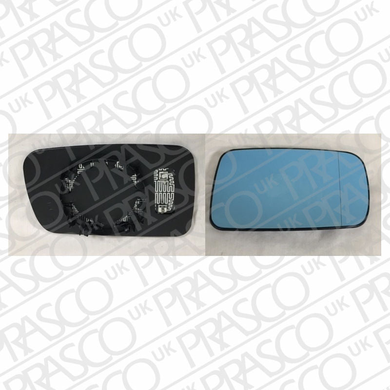 BMW 3 SERIES E46 1998-2005 SALOON Door Mirror Glass Blue Heated Right Hand