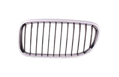 BMW 3 SERIES  E91 2004-2012 TOURING Grille Left Hand Black/Chrome (Chrome Surround / Black Slatts)