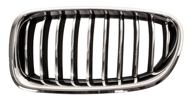 BMW 5 SERIES F10  2010-2016 SALOON Grille Chrome With Chrome Slats, Black Inside Left Hand