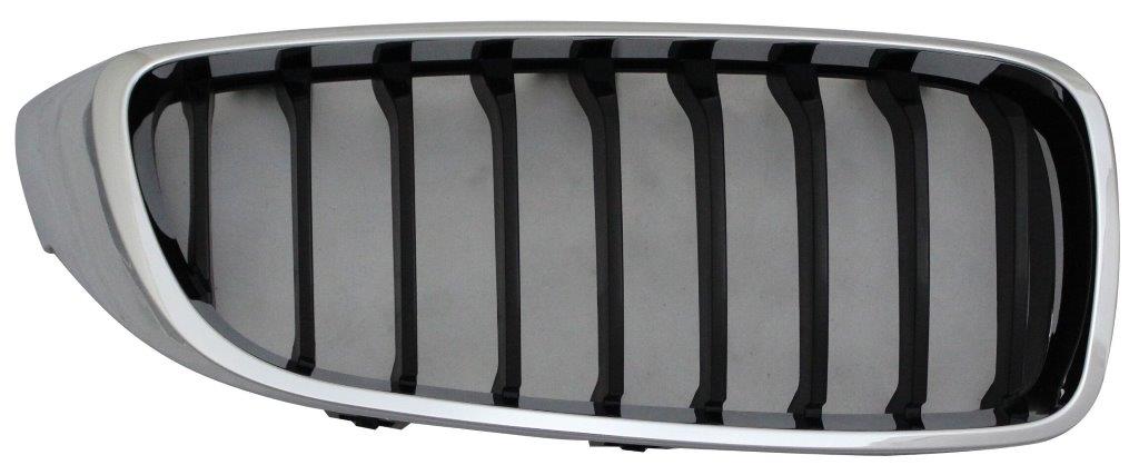 BMW 4 SERIES F33 2013- CONVERTIBLE Front Grille Chrome/Black Right Hand (M Sport Models)