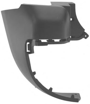 PEUGEOT PARTNER TEPEE 2008- MPV Rear Bumper End Cap Black (SWB Models/Twin Door) Left Hand