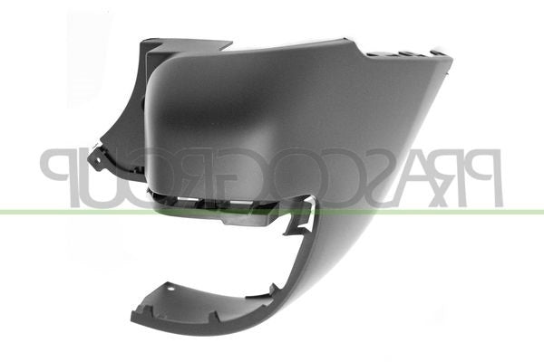 PEUGEOT PARTNER 2008- BOX Rear Bumper End Cap Black (LWB Models/Twin Door) Right Hand