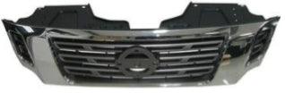 NISSAN NAVARA 2016- PICKUP Front Grille Chrome/Black/Grey No Camera Hole